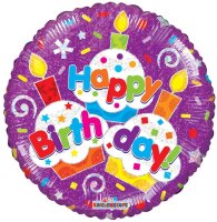 Folienballon - HBD - Birthday Torten