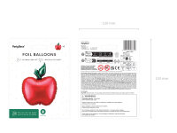 Folienballon Apfel