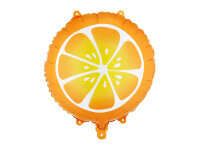Folienballon Orangenscheibe