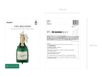 Folienballon Sektflasche