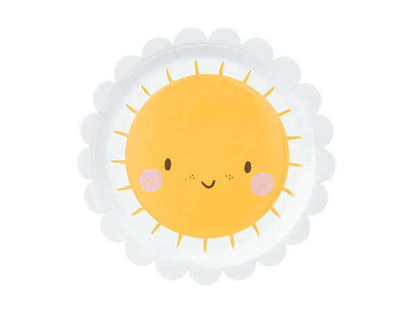 Pappteller Sonne