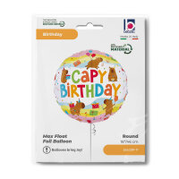 Folienballon HBD - Capybara Birthday