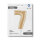 Folienballon Zahl 7 - White Gold