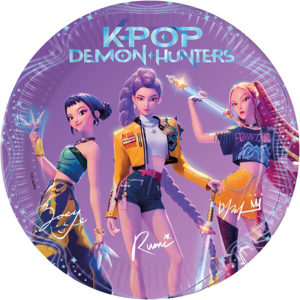 Pappteller K-Pop Demon Hunters