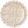 Pappteller Blumen - Apricot/Gol