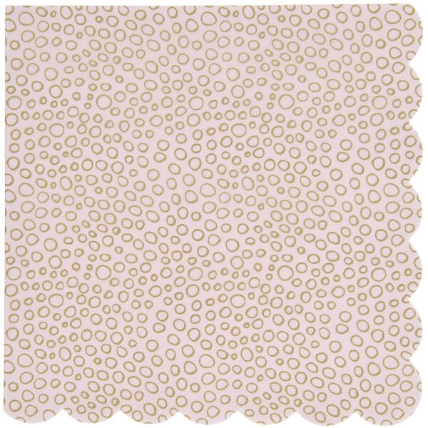 Servietten Bubbles - Mauvet/Gold