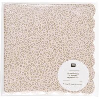 Servietten Bubbles - Mauvet/Gold