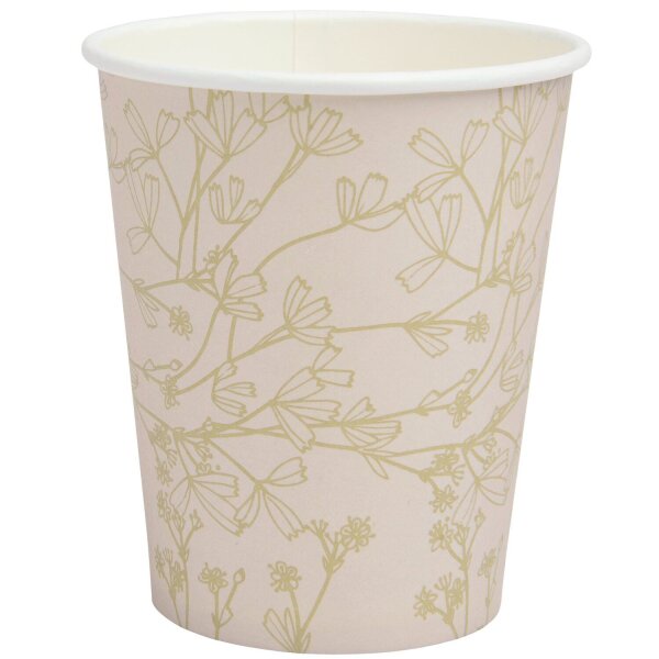Pappbecher Bubbles - Apricot/Gold