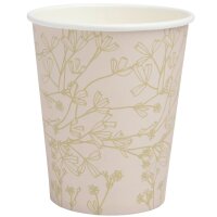 Pappbecher Bubbles - Apricot/Gold