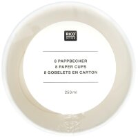 Pappbecher Bubbles - Apricot/Gold