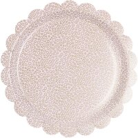 Pappteller Bubbles - Mauve/Gold