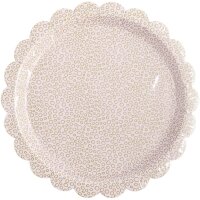 Pappteller Bubbles - Mauve/Gold