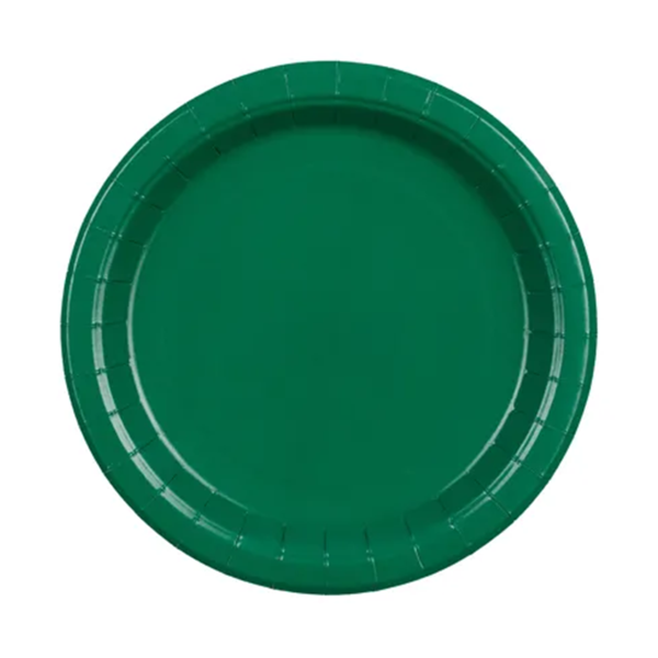 Pappteller - Solid Color - Dunkegrün