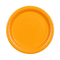 Pappteller - Solid Color - Hellorange