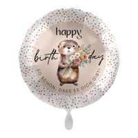 Folienballon HBD - Otter