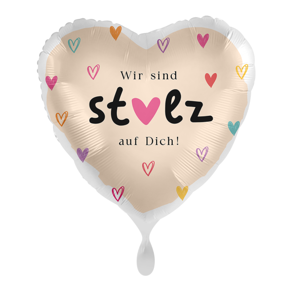 Folienballon Stolz - auif dich