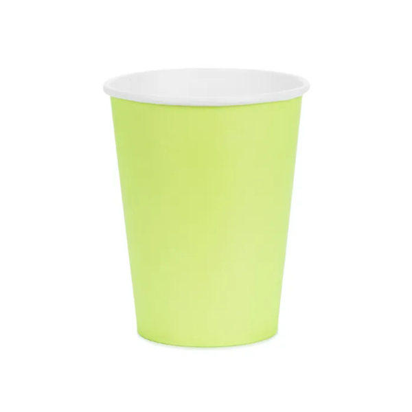 Pappbecher - Solid Color - Hellgrün - 250ml
