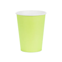 Pappbecher - Solid Color - Hellgrün - 250ml