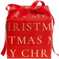 Geschenkpapier Merry Christmas Serifen