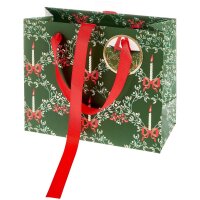 Geschenktüte S Advent Mistelzweig Kerzen