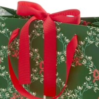Geschenktüte S Advent Mistelzweig Kerzen