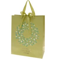 Geschenktüte L Advent Mistelkranz