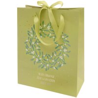 Geschenktüte L Advent Mistelkranz