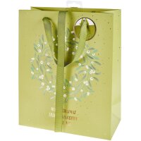 Geschenktüte L Advent Mistelkranz