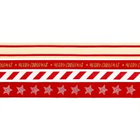 Geschenkband - Set - Advent Advent Rot 4 Rollen