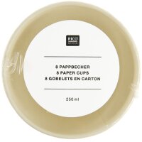 Pappbecher Pünktchen Gold