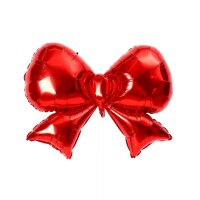 Folienballon Advent Schleife Rot