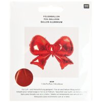 Folienballon Advent Schleife Rot