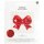 Folienballon Advent Schleife Rot