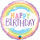 Folienballon HBD - Birthday Rainbow*