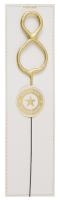 Wunderkerze Zahl 8 gold