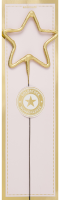 Wunderkerze Stern gold