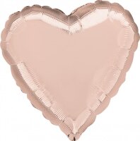 Folienballon SC - Herz rose gold