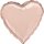 Folienballon SC - Herz rose gold
