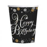Pappbecher HBD - Geburtstag Sparkling Celebration