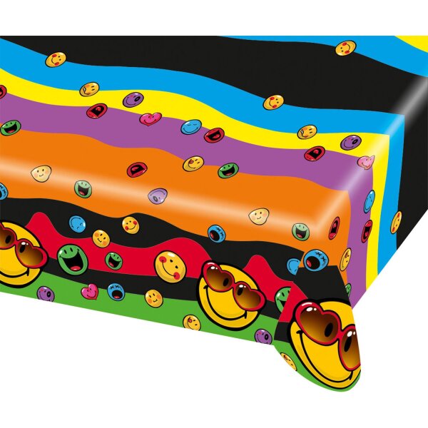 *R* Plastiktischdecke Smiley Express Yourself