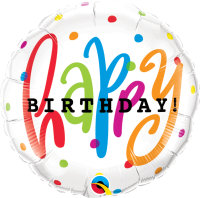 Folienballon HBD - Birthday Dots