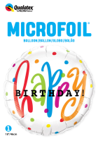 Folienballon HBD - Birthday Dots