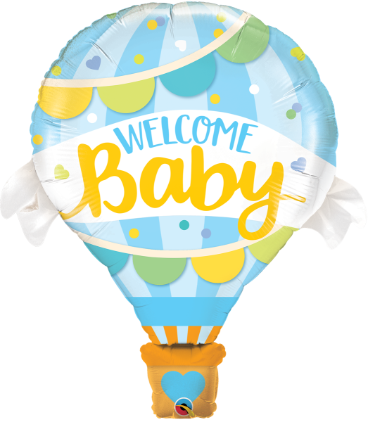 Folienballon BABY - Welcome Baby Blue Balloon