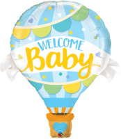 Folienballon BABY - Welcome Baby Blue Balloon
