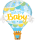 Folienballon BABY - Welcome Baby Blue Balloon
