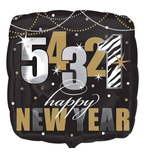 Folienballon HNY - 54321 Happy New Year