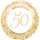 Folienballon Zahl 50 gold