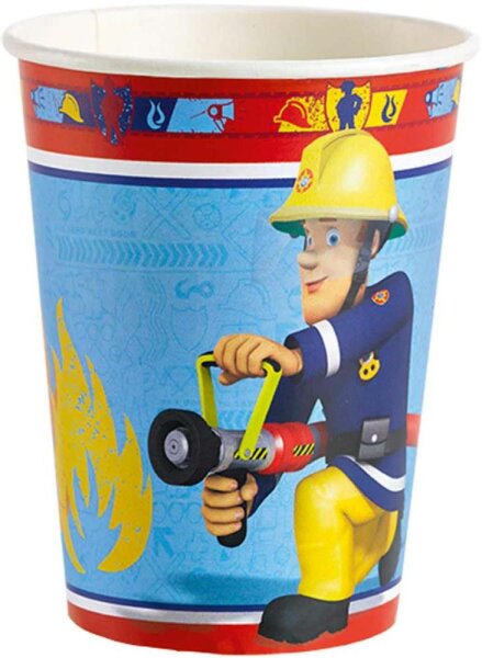 Pappbecher Feuerwehrmann Sam