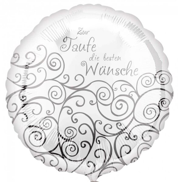 Folienballon Taufe - Die besten Wünsche