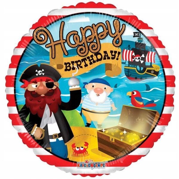 Folienballon HBD - Birthday Pirat*